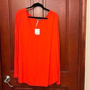 NWT free people moonshine tunic top in love glare